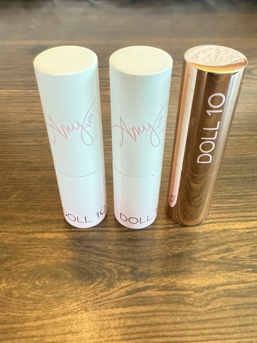 Three Doll 10 Lipsticks- Creamy Pink Shades